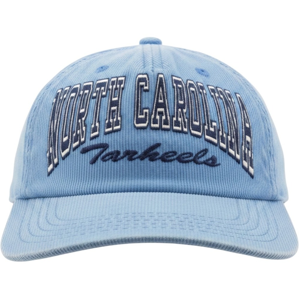 Vintage North Carolina Tarheels Corduroy Snapback Hat Blue NCAA Made in USA UNC